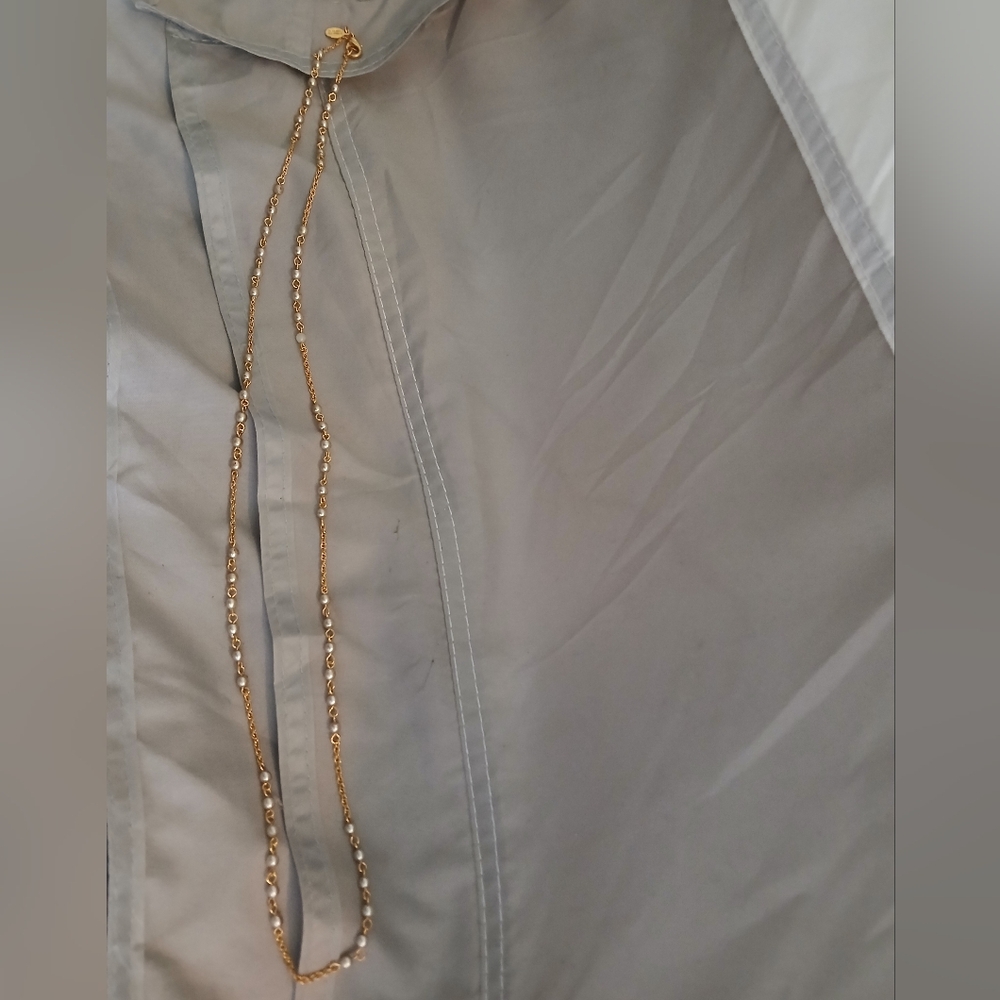 Nolan Miller Gold Chain with Pearls